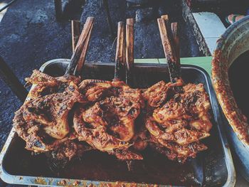 Indonesian specialties, taliwang grilled chicken