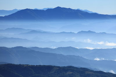 Scenic view of mountains