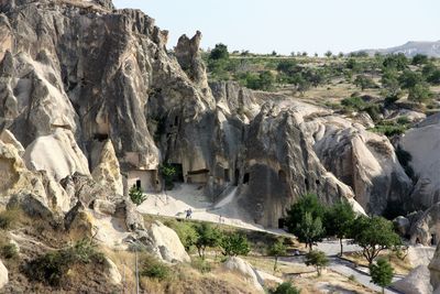 View of rocks at uchisar castle