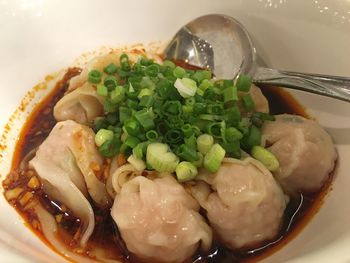 Close-up of food in plate