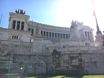 Low angle view of historical building