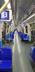 Interior of train