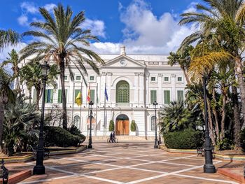 Facade of historical building