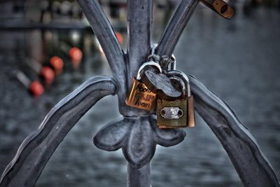 Close-up of metal chain