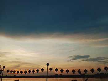 Low angle view of hot air balloon against sky