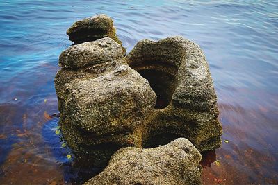 Rocks in sea