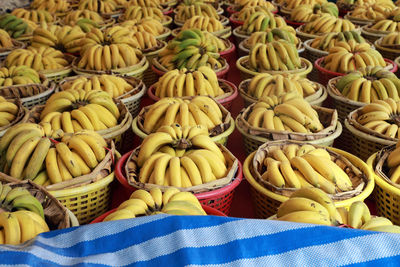 Close-up of fruits for sale at market stall