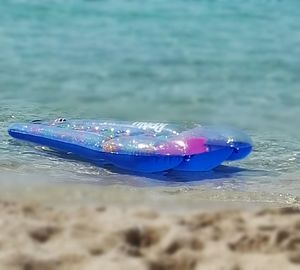 Close-up of blue water on beach