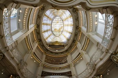 Low angle view of skylight