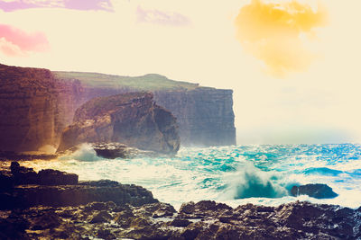 Panoramic view of sea against sky