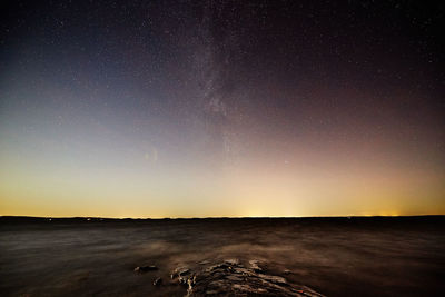 Scenic view of star field at night