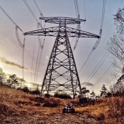 Electricity pylon against sky