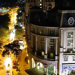 City street at night