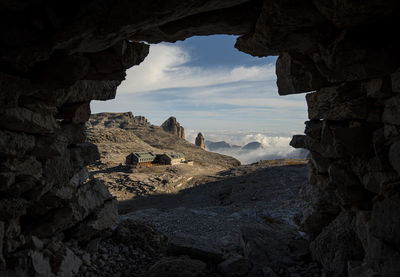 View of rock formations