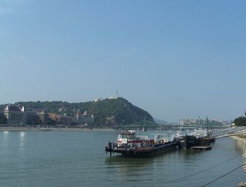 Boats in sea