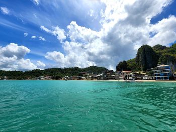 Scenic view of sea against sky