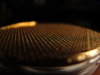 Close up of a object