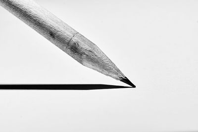 Low angle view of parasol against white background