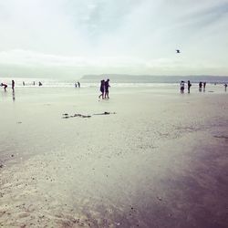 Group of people on beach