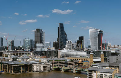 View of cityscape against sky