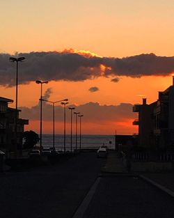 Road at sunset