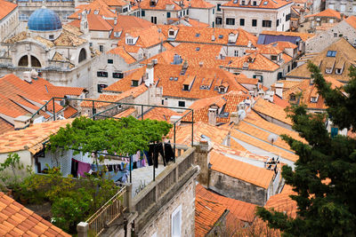 Residential buildings in town