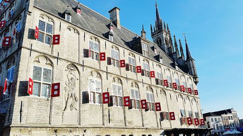 Low angle view of building against sky