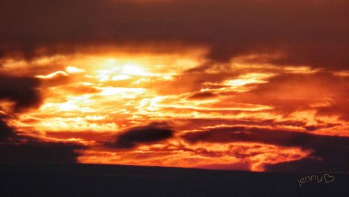 Scenic view of sky during sunset