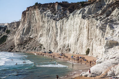 People at beach