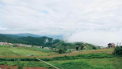 Scenic view of landscape against sky