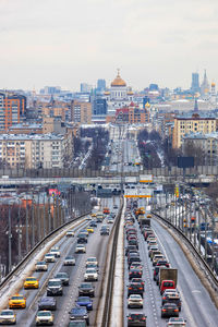 High angle view of cityscape