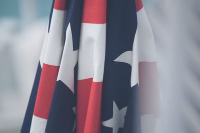 Close-up of american flag