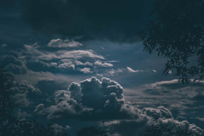 Low angle view of clouds in sky