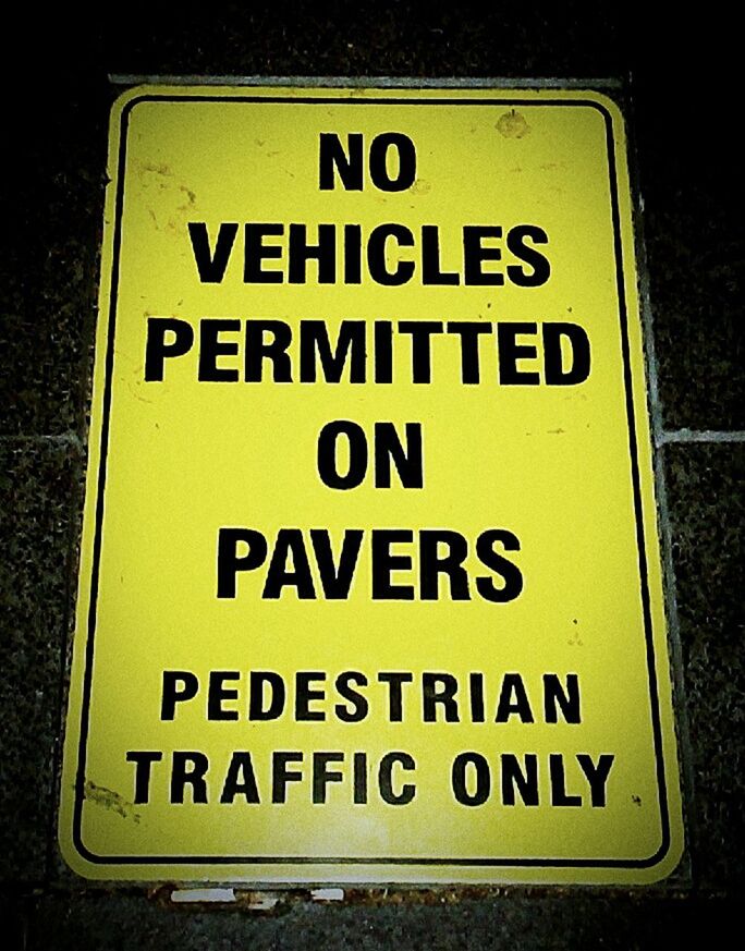 Pedestrians only