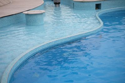 High angle view of swimming pool