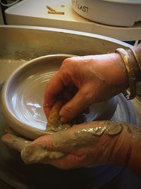 Close-up of cropped hand