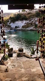 Scenic view of river against sky