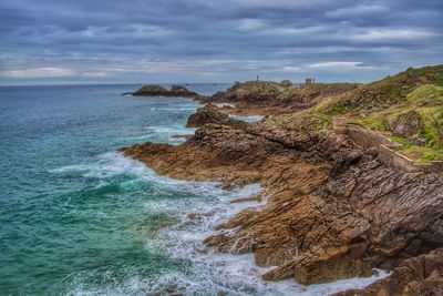Scenic view of sea against sky