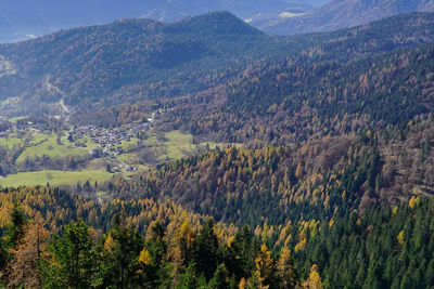 Scenic view of landscape and mountains