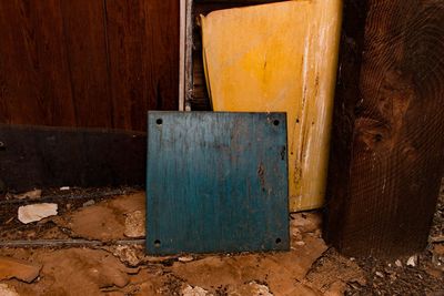 Close-up of old door