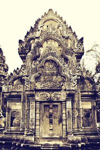 Low angle view of temple