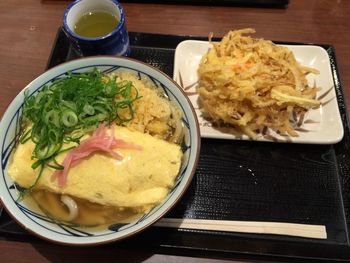 Close-up of served food