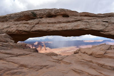 Scenic view of rock formations