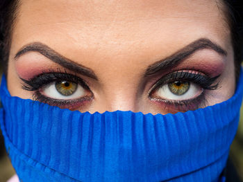 Close-up portrait of woman