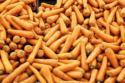 Full frame shot of carrots