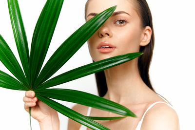 Portrait of young woman