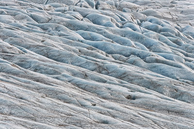 Full frame shot of snow covered land