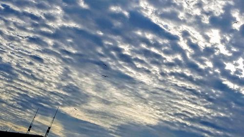 Low angle view of clouds in sky