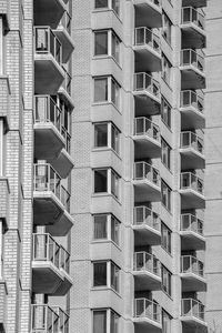 White brick apartment building