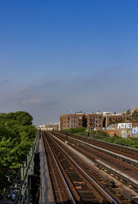 Elevated subway tracks - mosholu parkway station nyc